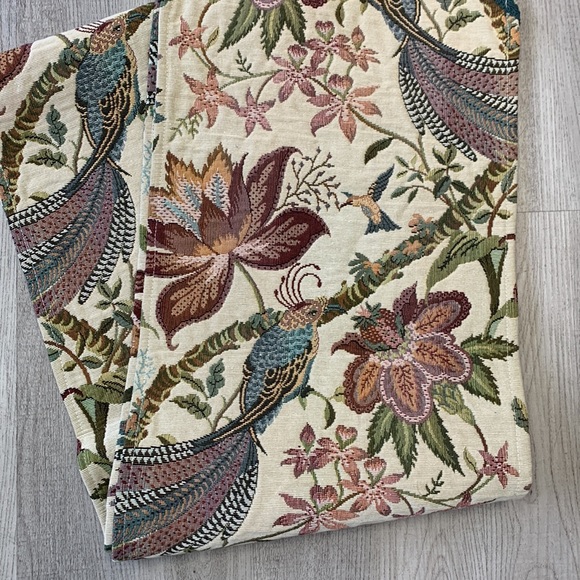 Brown Sugar Designs BoutiqueTapestry Table Runner for Fall Peacock - Picture 2 of 7